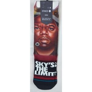 Stance Socks Notorious B.I.G. Skys The Limit Classic‎ Crew Socks Size Medium